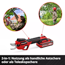 Vorschaubild Einhell PROFESSIONAL Akku-Astschere GP-LS 18/28 Li T BL-Solo 3408330
