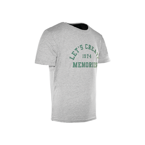 Big Green Egg T-Shirt - Lets create - Grau/Grün