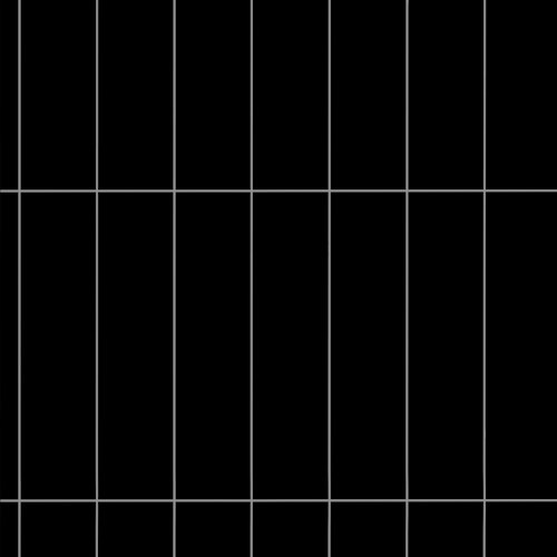 Revét Vinyl Wandfliese Butcherblock Schwarz Hochglanz 120 x 60 cm