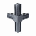 Vorschaubild Alberts® XD-Rohrverbinder T-Stück plus ein rechtwinkeliger Abgang