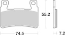 Vorschaubild SBS Bremsbelag 734HF Street Ceramic
