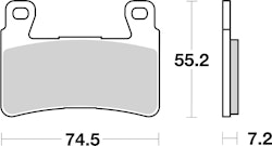 SBS Bremsbelag 734HF Street Ceramic