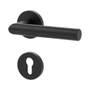 Vorschaubild Griffwerk LUCIA PROFESSIONAL PVD+ Schraubtechnik GK3 Rosetten rund Profilzylinder Graphitschwarz PVD+