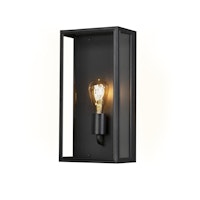 Konstsmide Wandleuchte gross Carpi,  schwarz, mit E27 Sockel (7349-750)