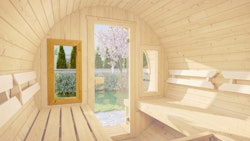 Weka Zusatzfenster für Fasssauna 198 - 40 x 80 cm