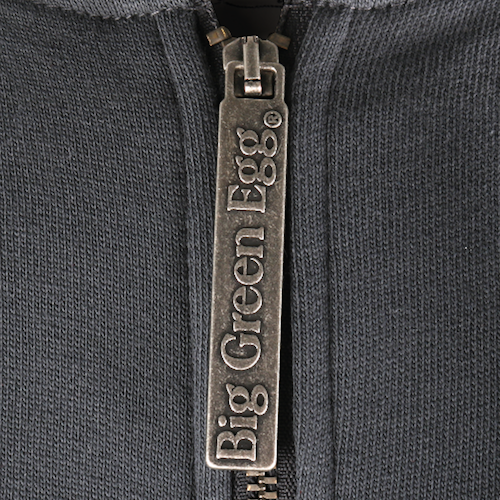 Big Green Egg Hoodie mit Reisverschluss - Dark Grey 