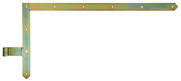 Alberts® Tor-Winkelband spitz oben 400x800mm ⌀16mm gelbvz.