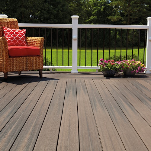 HANDMUSTER FIBERON Terrassendiele WPC Pro-Tec plus Latte