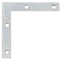 Alberts® Möbelwinkel, sendzimirverzinkt, HxLxB 75x75x12 mm 337001