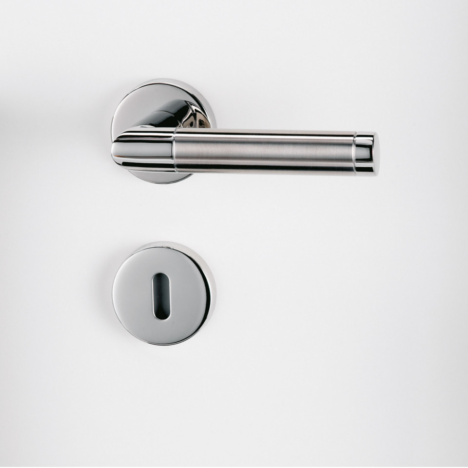 GRIFFWERK Rosettengarnitur CHRISTINA K3 Klippgarnitur- Edelstahl poliert / matt-WC