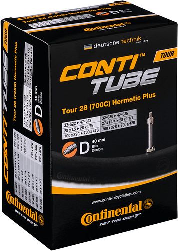 Continental Schlauch Tour Hermetic Plus 28 Zoll schwarz Blitzventil 40 mm