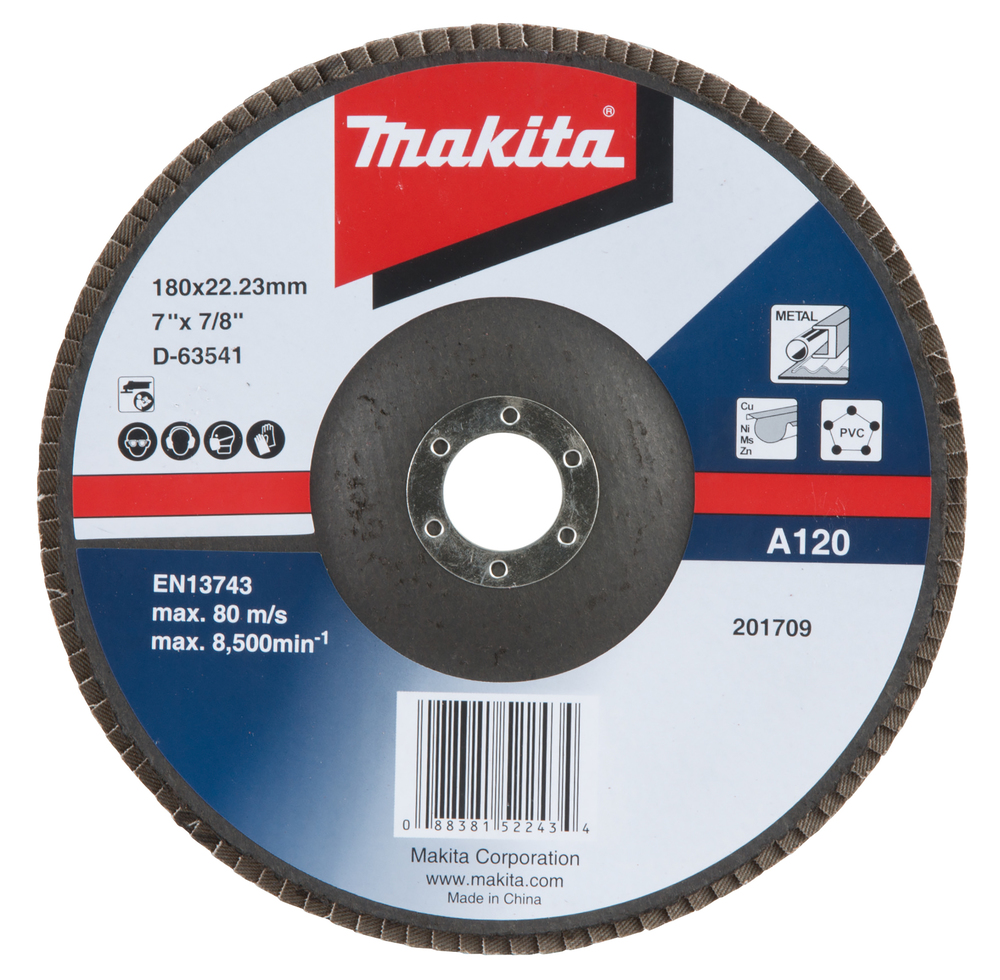 Makita Fächerschleifsch. 180mm A120 D-63541