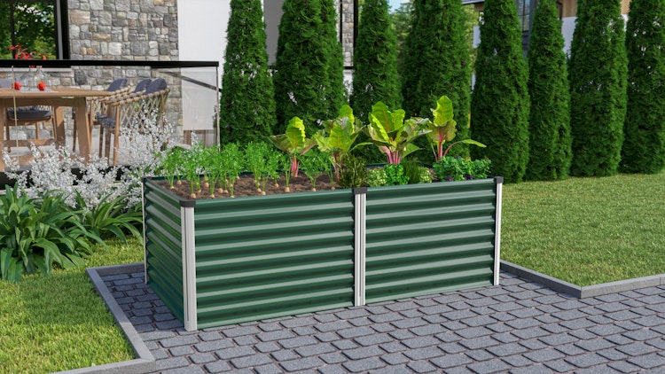 Vitavia Hochbeet Meta 96 x 188 cm rechteckig - 950/1300 l