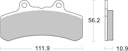 Vorschaubild SBS Bremsbelag 658H.CT Street High Power Carbon