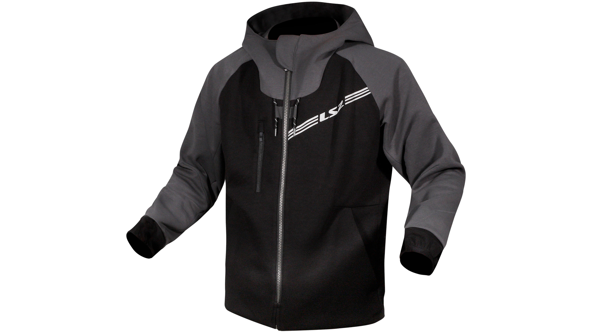 LS2 Throttle Jacke Schwarz / Grau Herren Gr.m