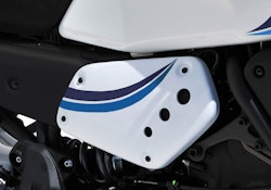 BODYSTYLE Sportsline Seitenteile ABS Kunststoff weiß/blau für YAMAHA XSR700 / XTribute / Legacy 