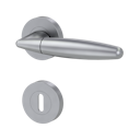 Vorschaubild Griffwerk Türgriff VIOLA Schraubtechnik GK4 Rosetten rund unverschließbar Perla Silbermatt- Auslaufartikel