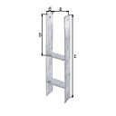 Vorschaubild Alberts® H-Pfostenträger 300x60x6mm Gesamtlänge 600mm für verschiedene Pfostenstärken
