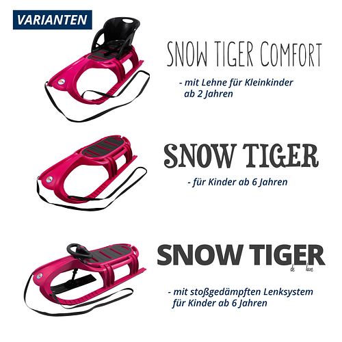 KHW Schlitten Snow Tiger Comfort - Made in Germany
