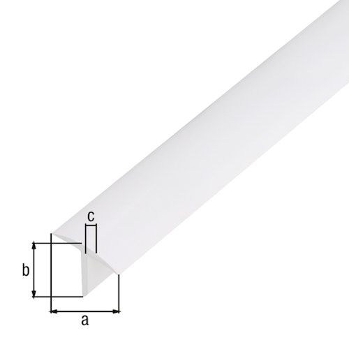 Alberts® T-Profil, Kunststoff, 25x18mm, Länge 2,6m