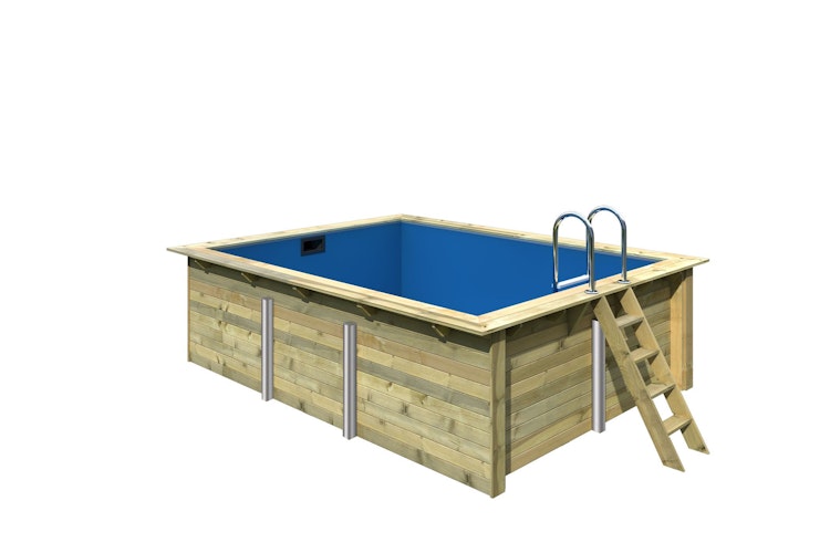 Karibu Rechteck Pool Gr. 2 - 350 x 440 cm - kesseldruckimprägniert