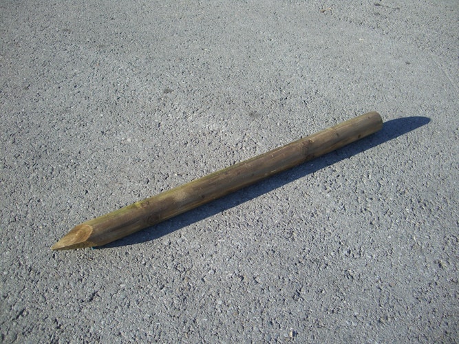 Zaunpfosten kd braun 125cm 80mm