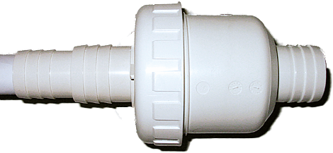 MyPOOL Rückschlagventil 2x Ø 38 mm Anschluß