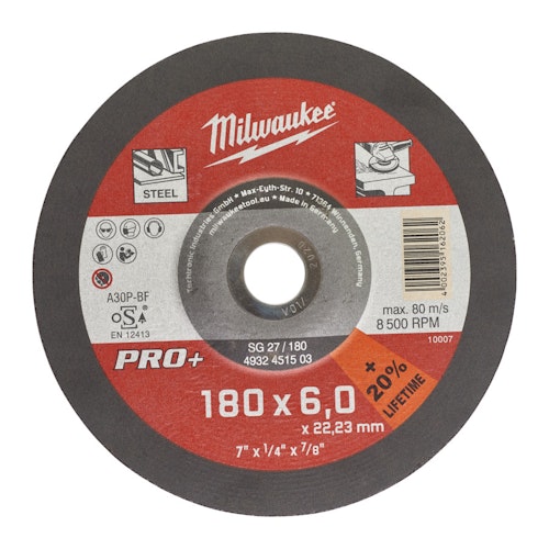 Milwaukee Schruppscheibe 180x6 mm PRO+ 1 pcs 4932451503