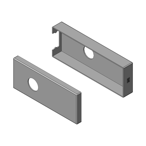 Griffwerk PURISTO S -Graphitschwarz Cover-Set -UV