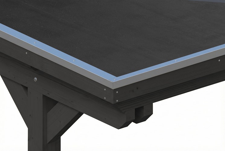 Skan Holz Emsland - Flachdach Carport aus Leimholz Breite 340 cm