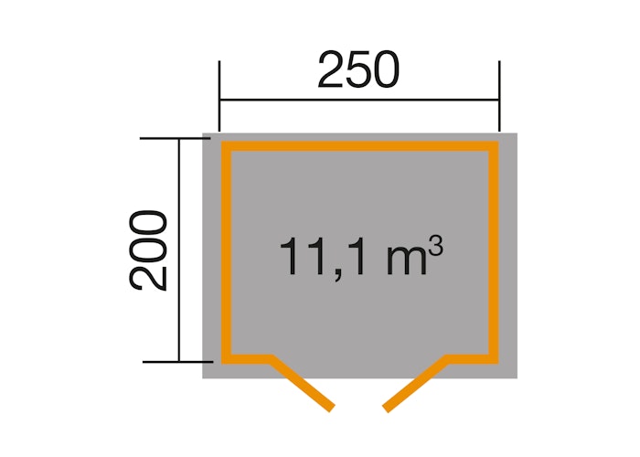 Weka Gartenhaus 209 - 28 mm