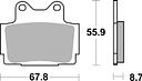Vorschaubild SBS Bremsbelag 570LS Street Sinter