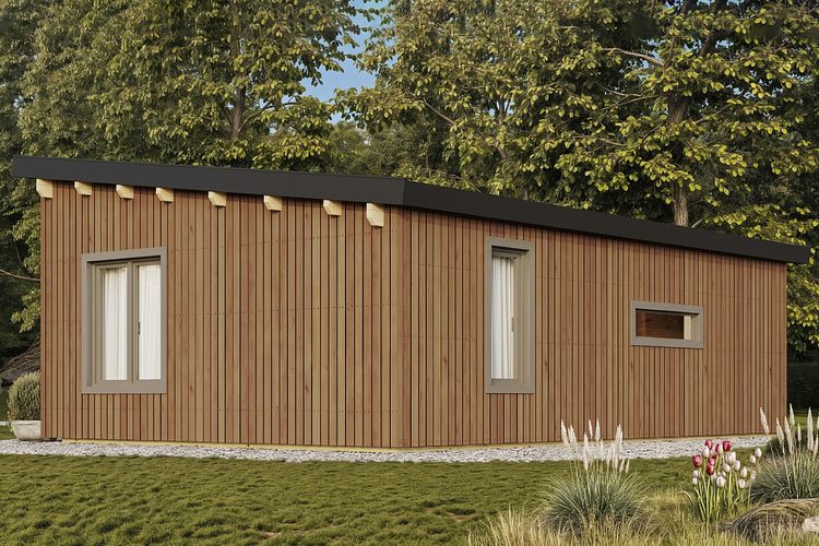 Wolff Finnhaus Gartenhaus Ferienhaus Verwall 41 - 68/88 mm