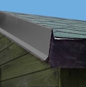 Aluminium Giebel/Ortgang-Abdeckung mit Wasserfalz für Satteldach-Gartenhäuser anthrazit (1 Stück)