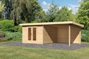 Vorschaubild Karibu Premium Gartenhaus Radeburg 1 - 40 mm (Homeoffice-Gartenhaus)
