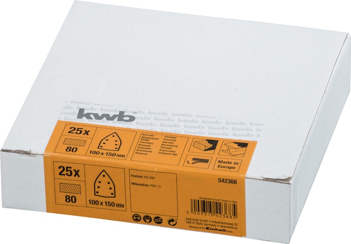 kwb 25Delta Kl. gel 100x150xK80PRE 542368