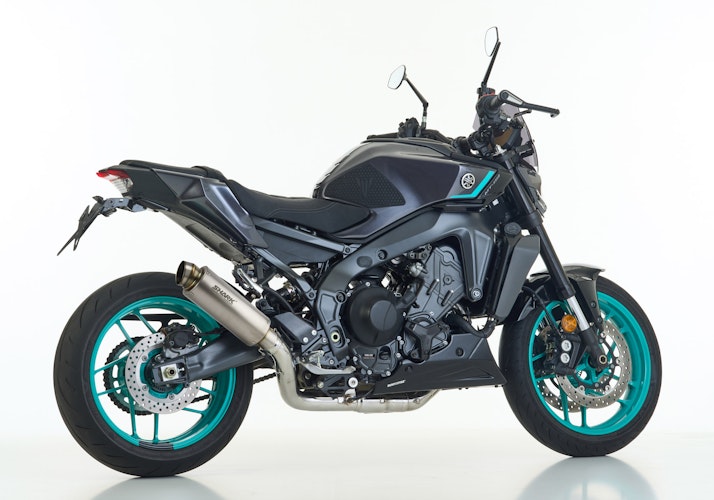 SHARK KOMPLETTANLAGE Titan silber SRC 4 für YAMAHA MT-09 / SP,MT-09 Automatik (Y-AMT) EURO5+  