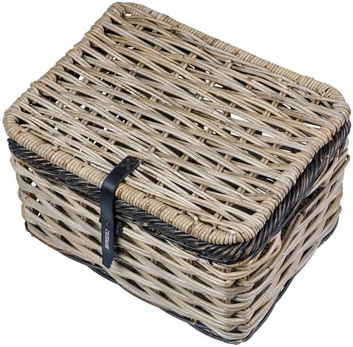 Basil Korb Dijon mit Deckel grau grey black Gr. S