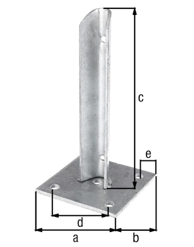 Alberts® Zaunsystem Fix-Clip Pro Pfostenfuß Ø34mm