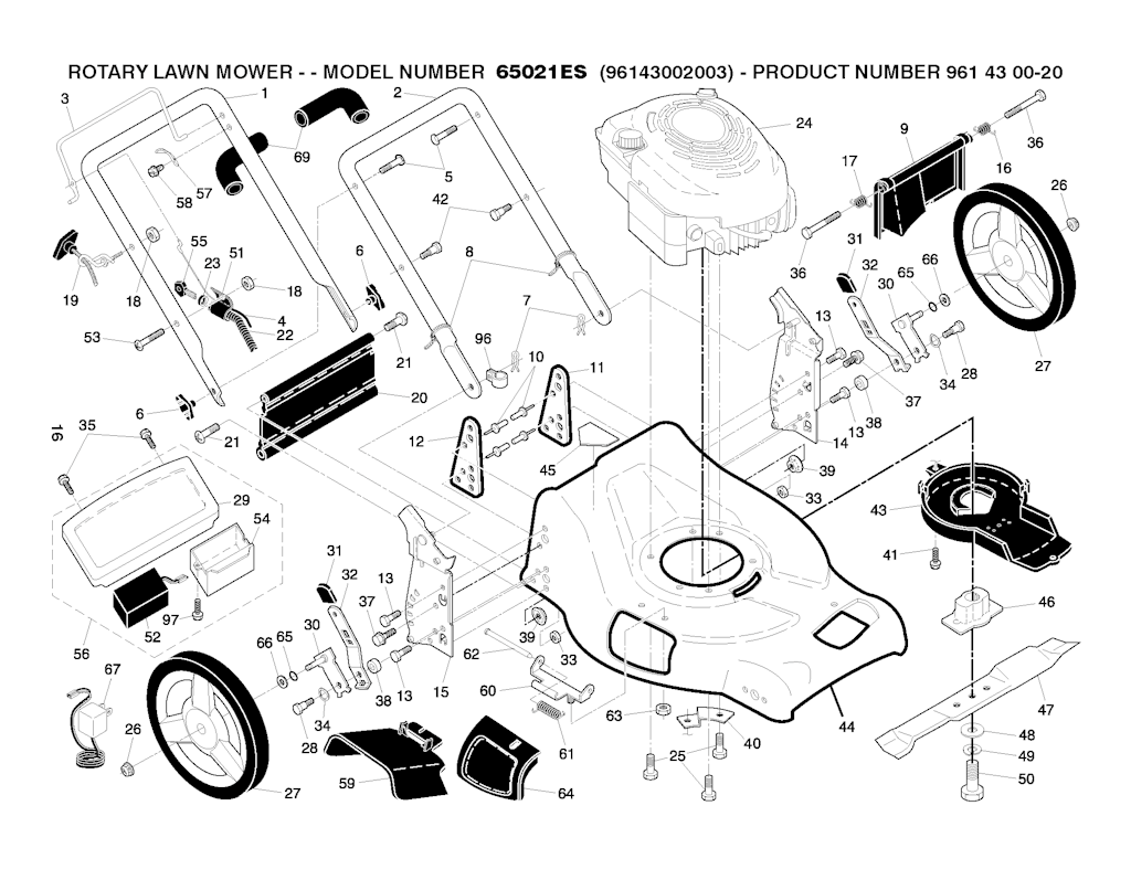 Explosionszeichnung Ersatzteile