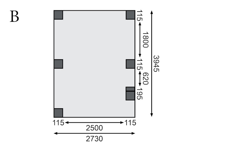 Karibu Carport Einzelcarport Classic Einzel 1 - kesseldruckimprägniert