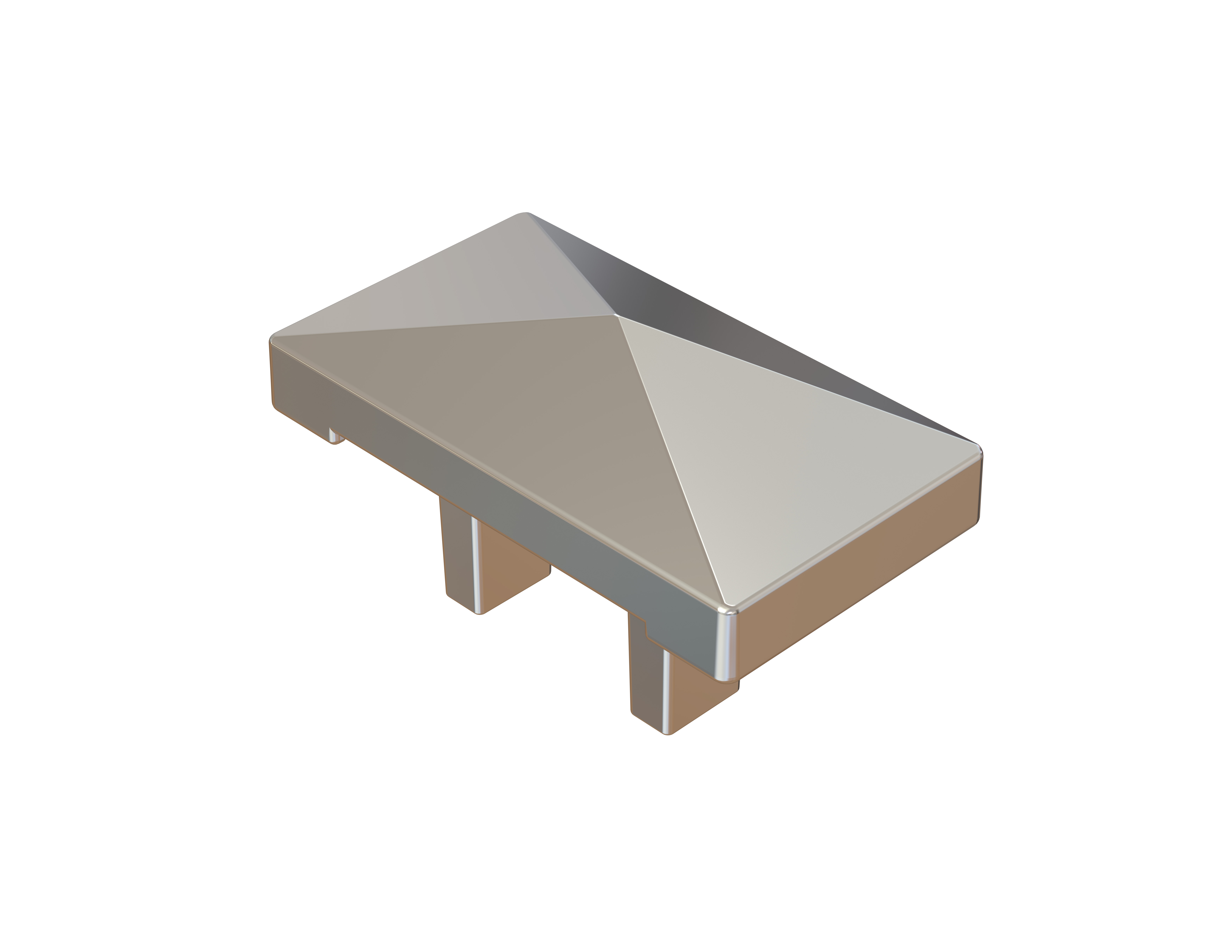 OSMO Pfostenkappe Wandanschlusspf. Grau