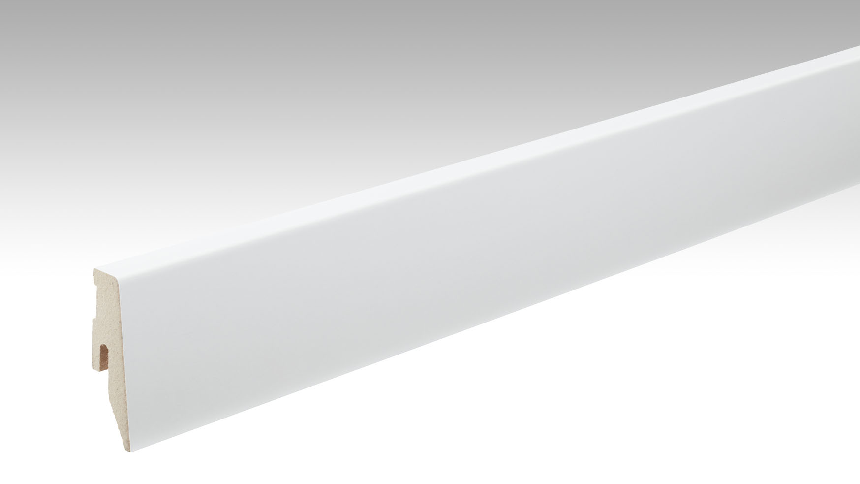 MEISTER Fußleiste Profil 3 PK Weiß DF (RAL 9016) 02266 - 2380 mm