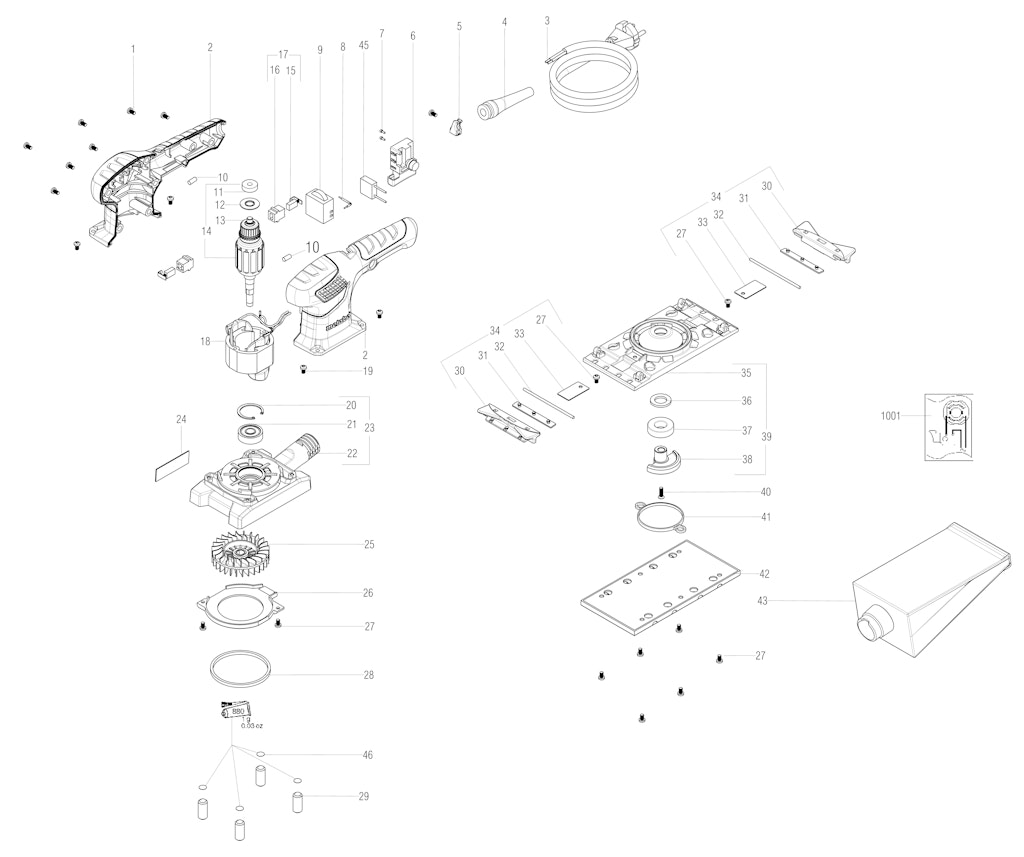 Explosionszeichnung Ersatzteile