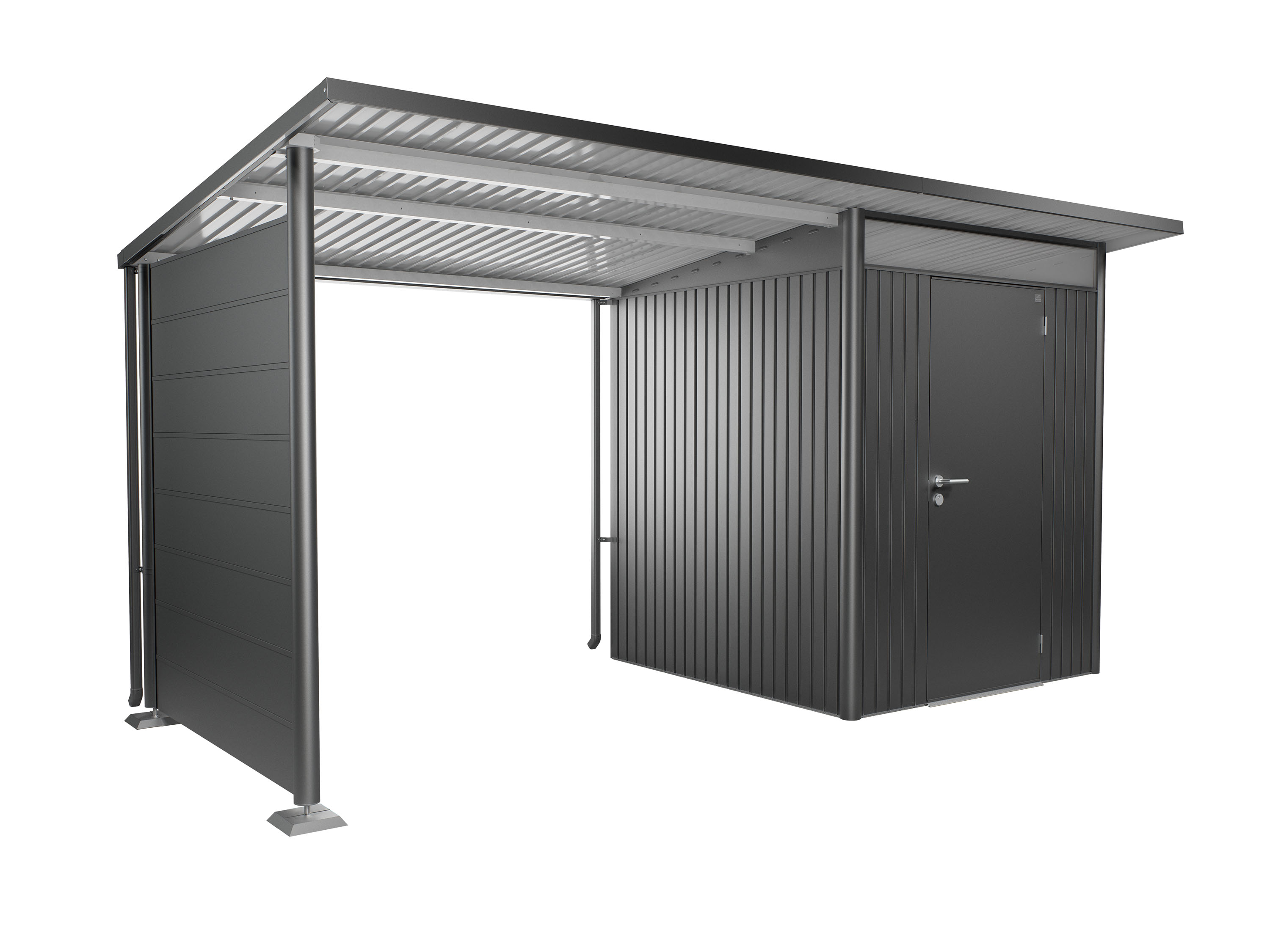 Biohort Seitenwand für Seitendach Gerätehaus Avantgarde & Avantgarde Eco T 157 x H 182 cm (für Seitendach Avantgarde A1 ...