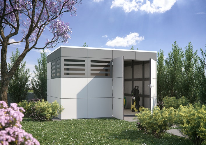 Skan Holz CrossCube Gartenhaus Sydney 4