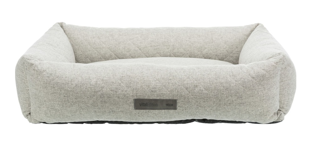 TRIXIE Vital Bett Noah, eckig, 60 × 50 cm, hellgrau