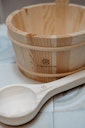 Vorschaubild Liebenstein Sauna Eimer mit Kelle aus Kiefernholz (4L)