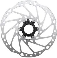 Shimano Bremsscheibe RT-EM600 203 mm silber mit Außenverzahnung, für STEPS Geschwindigkeitssensor