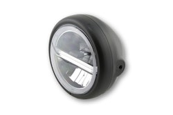 HIGHSIDER pro 5 3/4 Zoll Scheinwerfer Pecos Typ 6 LED Schwarz Seitliche Befestigung, Mit TFL